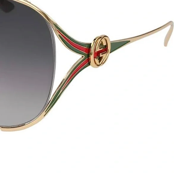 SOLD!!!! Gucci Sunglasses GG0225S Black/Grey One Size-NO LONGER AVAILABLE!!! - Picture 3 of 3